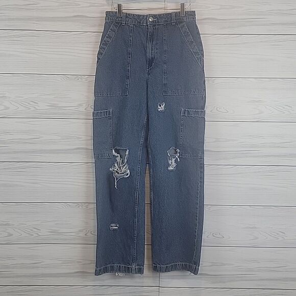Divided destructed carpenter jeans Size 6 - Picture 6 of 16